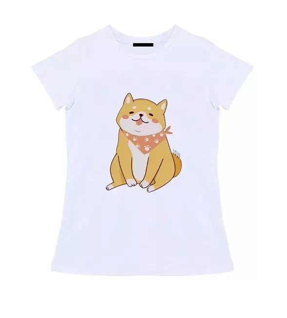 Женская футболка - Весёлый пёс