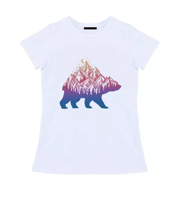 Женская футболка - Большой медведь
