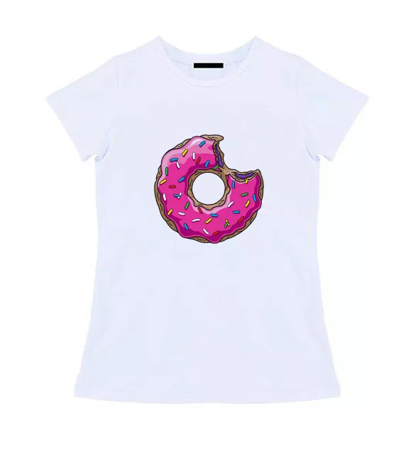 Женская футболка - Пончик