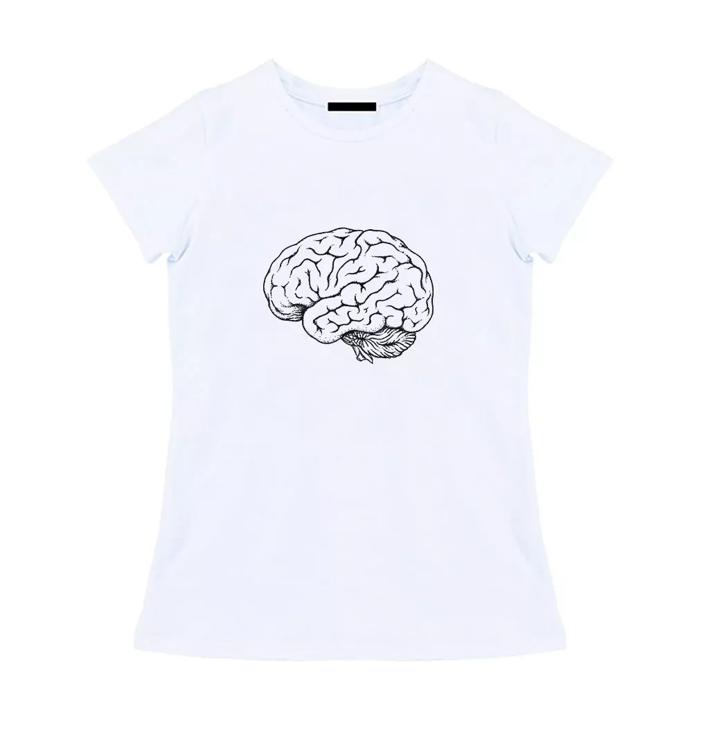 Женская футболка - Мозги