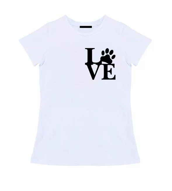 Женская футболка - I love dog