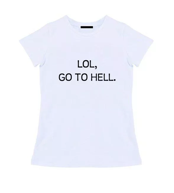 Женская футболка - Go to hell