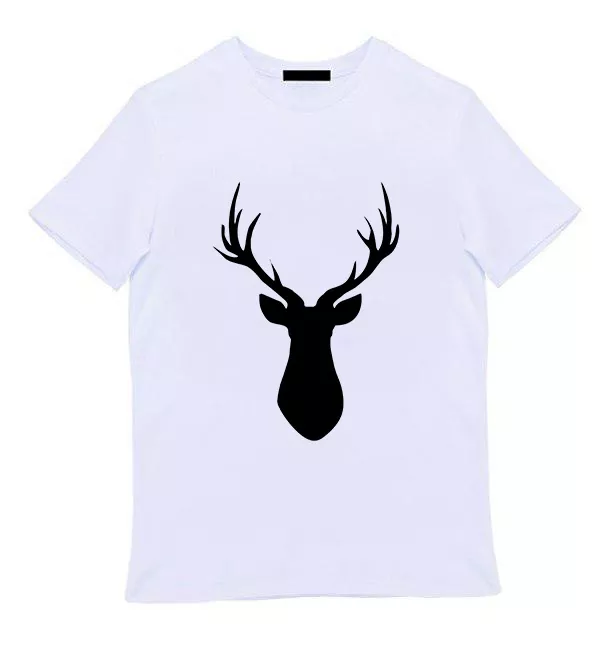 Белая мужская футболка - Deer