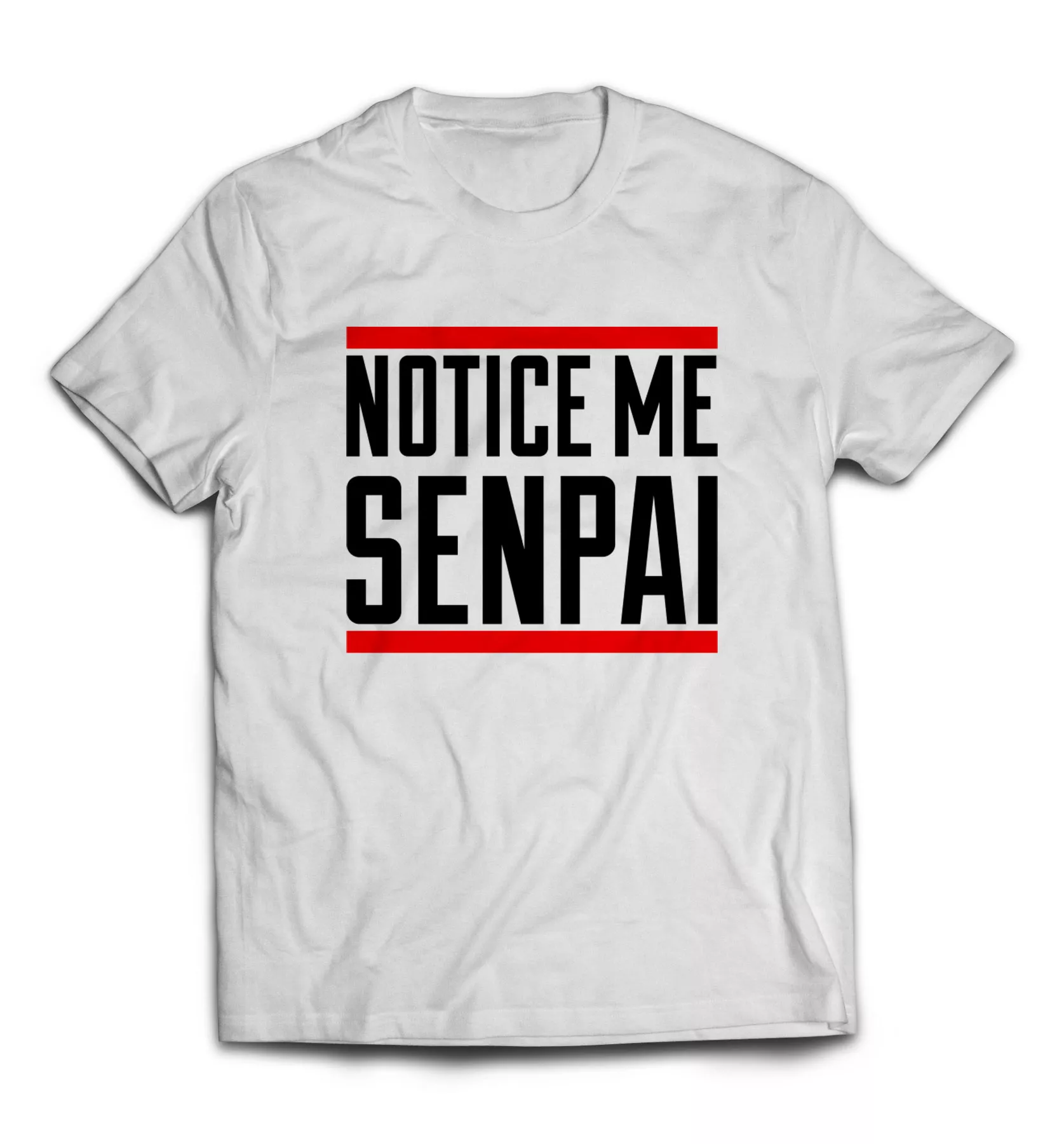 Белая футболка - Notice Me Senpai 
