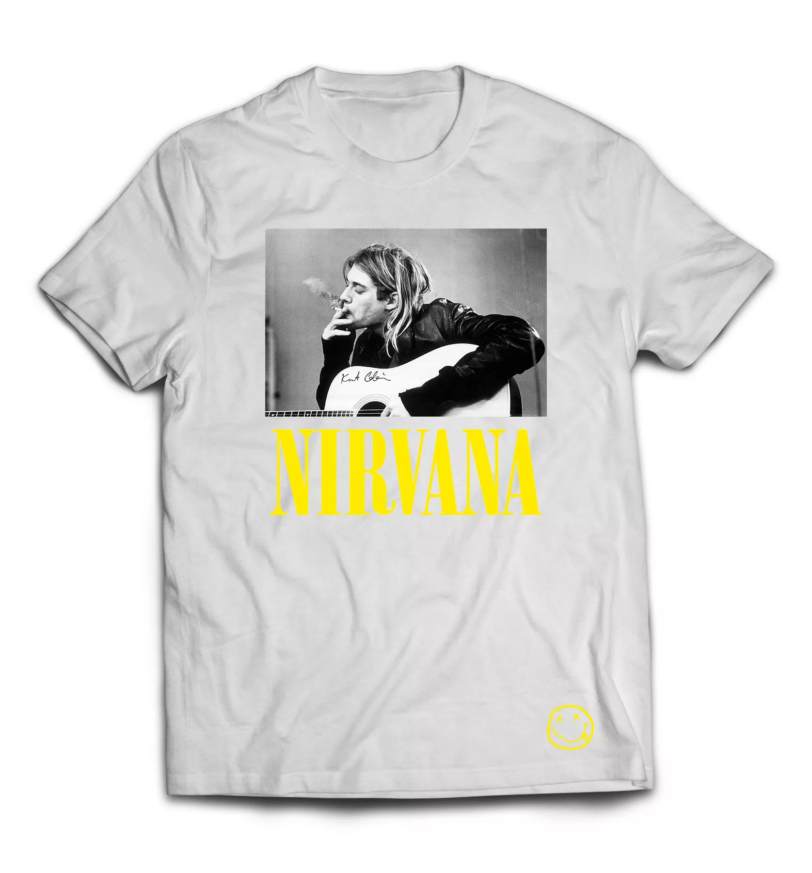 Белая футболка - Kurt Cobain / NIRVANA