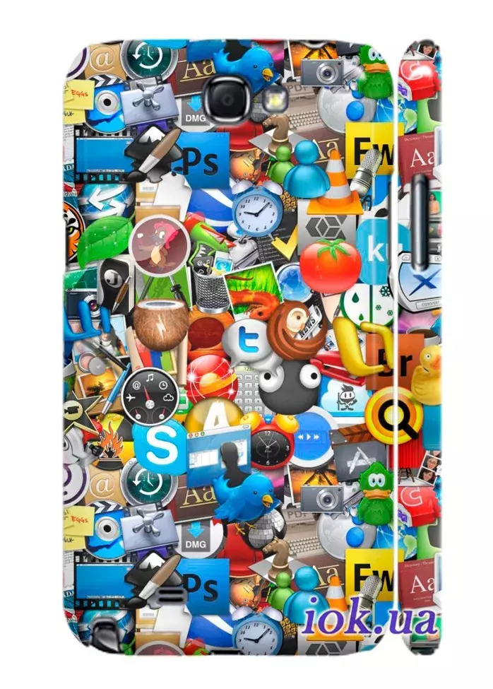 Чехол для Galaxy Note 2 - Logos