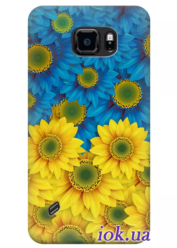 Чехол для Galaxy S6 Active - Украинские цветы