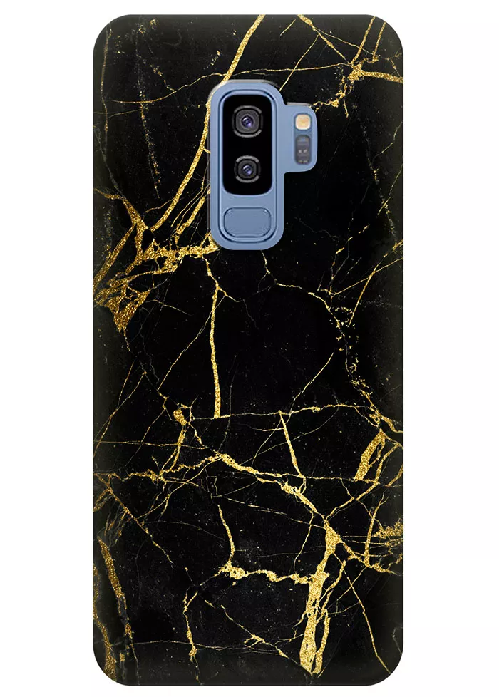 Чехол для Galaxy S9 Plus - Золотой мрамор