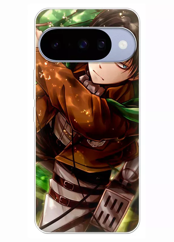 Google Pixel 10 чехол - Атака на титанов Attack on Titan Эрен Йегер готов нанести удар