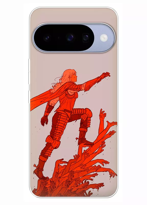 Google Pixel 10 чехол - Берсерк Бэрусэруку Berserk Beruseruku Гриффит идет к вершине по рукам