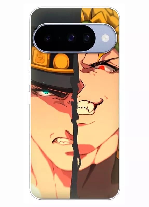 Чехол для Google Pixel 10 - JoJo’s Bizarre Adventure ярость Джотаро Куджо и Дио Брандо