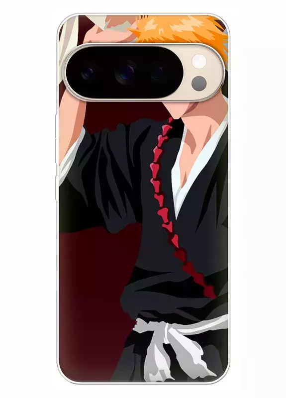 Google Pixel 10 Pro чехол - Блич Bleach Ичиго Куросаки вектор-арт