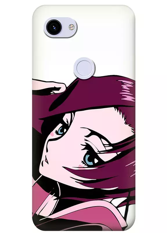 Pixel 3 чехол - Самурай Чамплу Samurai Champloo задумчивая Фуу вектор-арт