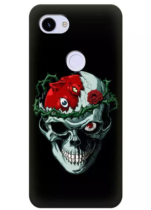 Google Pixel 3A чехол - Берсерк Бэрусэруку Berserk Beruseruku голова Рыцаря-черепа крупным планом