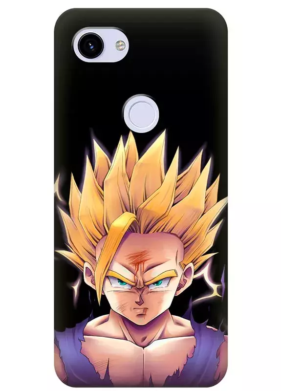 Чехол для Google Pixel 3A - Жемчуг дракона Драгонболл Dragon Ball уверенность Сон Гоку после победы крупным планом