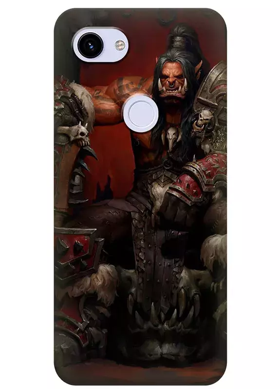Чехол для Пиксель 3А - Grommash орк орды Громмаш Адский Крик, World of Warcraft