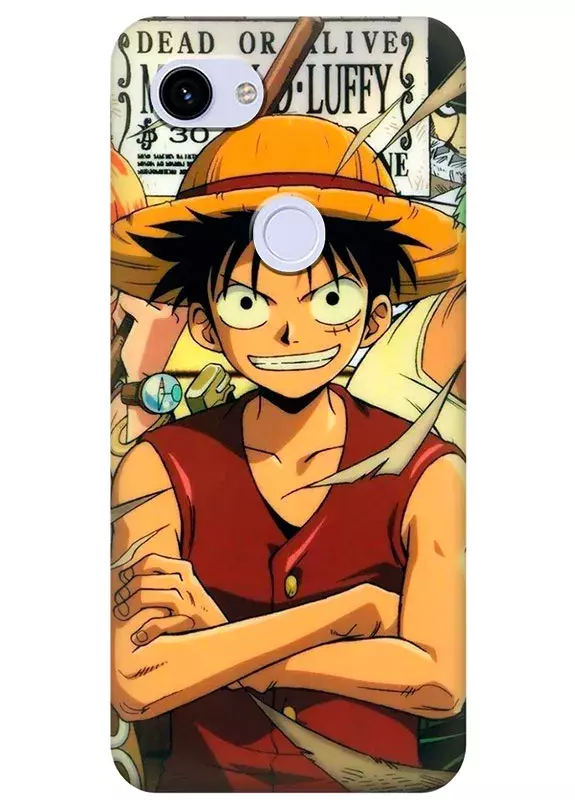 Google Pixel 3A XL чехол - Ван-Пис One Piece уверенный Луффи улыбается
