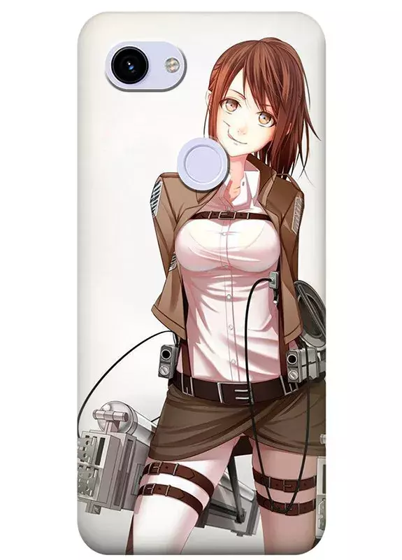 Google Pixel 3 XL чехол - Атака на титанов Attack on Titan Микаса Аккерман ухмыляется