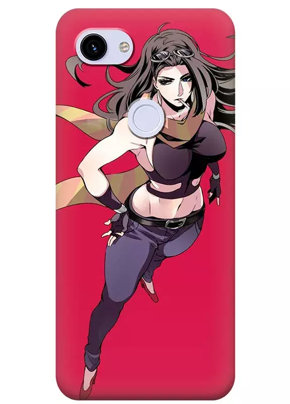 Чехол для Google Pixel 3 XL - Невероятные приключения ДжоДжо JoJo’s Bizarre Adventure наблюдающая Лиза Лиза с сигаретой