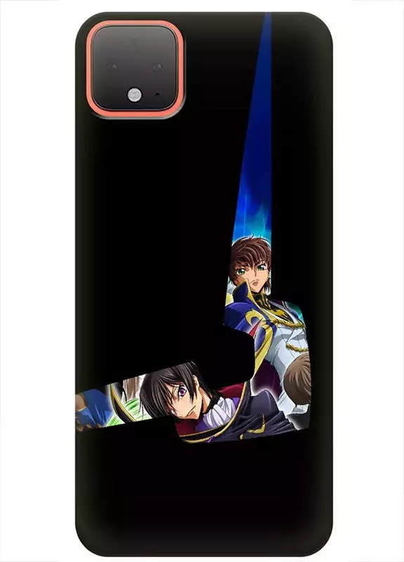 Бампер для Пиксель 4 из силикона - Code Geass Лелуш и Судзаку