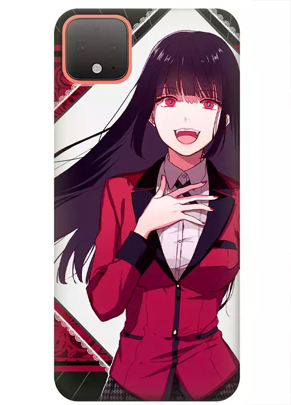 Google Pixel 4 чехол - Безумный азарт Маньяк азартных игр Какэгуруи Kakegurui Compulsive Gambler Юмэко Джабами смеется