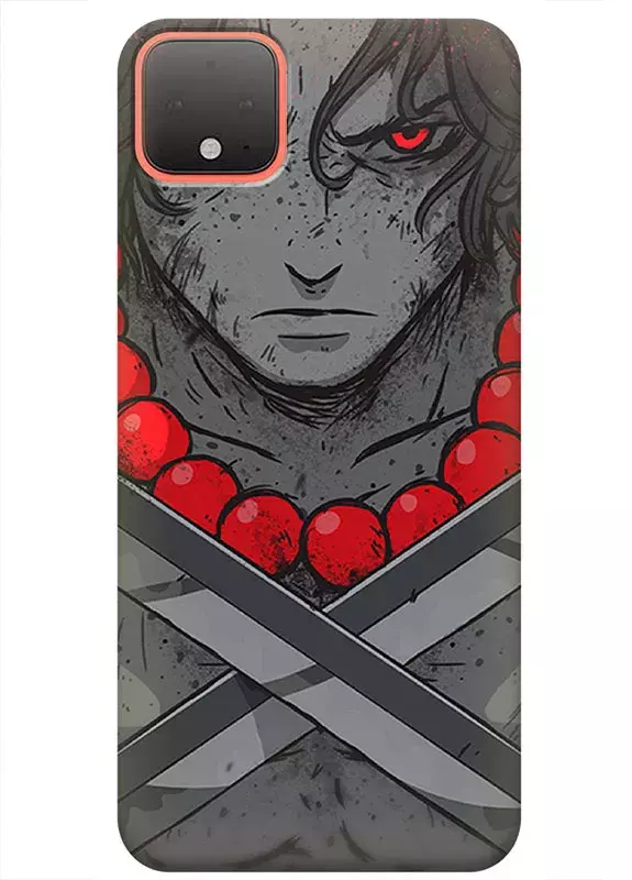 Google Pixel 4 чехол - Ван-Пис One Piece Портгас с мечами и бусами