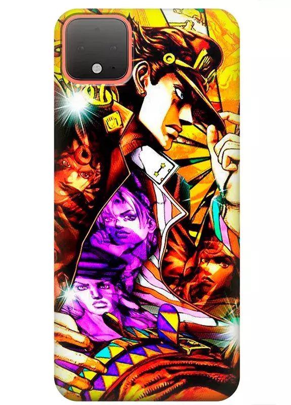 Чехол для Google Pixel 4 - JoJo’s Bizarre Adventure Джотаро Куджо в зеркальном стиле