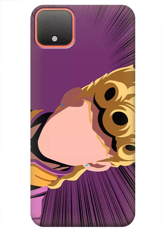 Чехол для Google Pixel 4 - Невероятные приключения ДжоДжо JoJo’s Bizarre Adventure удивленная Джорно Джованна крупным планом вектор-арт