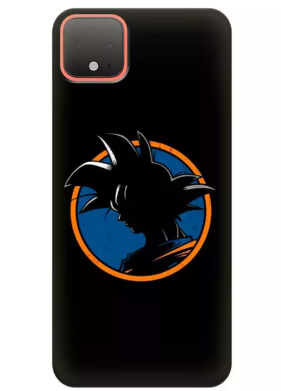 Чехол для Google Pixel 4 - Жемчуг дракона Драгонболл Dragon Ball логотип Сон Гоку в оранжевом кругу
