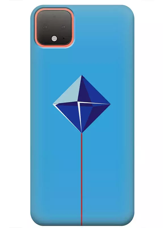 Чехол для Google Pixel 4 - Евангелион Evangelion Blue Cube Logo