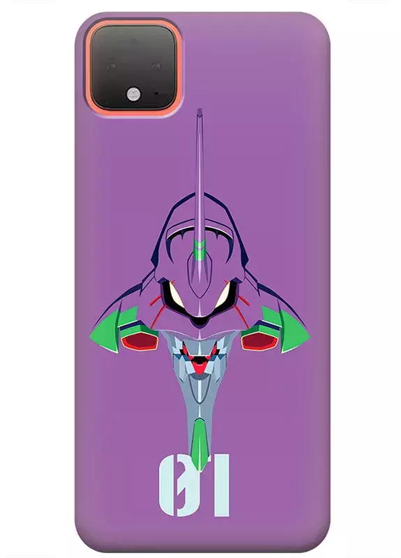 Чехол для Google Pixel 4 с печатью логотипа Евангелион Evangelion Unit-01