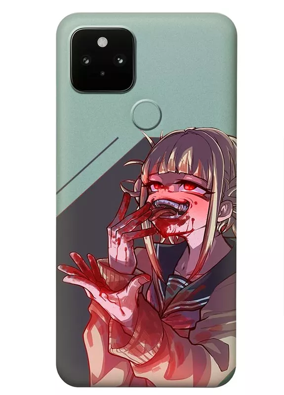 Чехол для Google Pixel 5 из прозрачного силикона - Химико Тога проголодалась