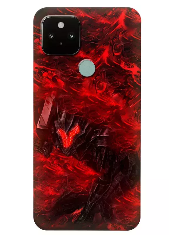 Google Pixel 5 чехол - Берсерк Бэрусэруку Berserk Beruseruku красная защита