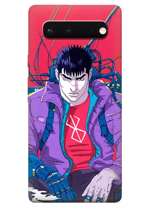 Google Pixel 6A чехол - Берсерк Бэрусэруку Berserk Beruseruku Гатс подзаряджается