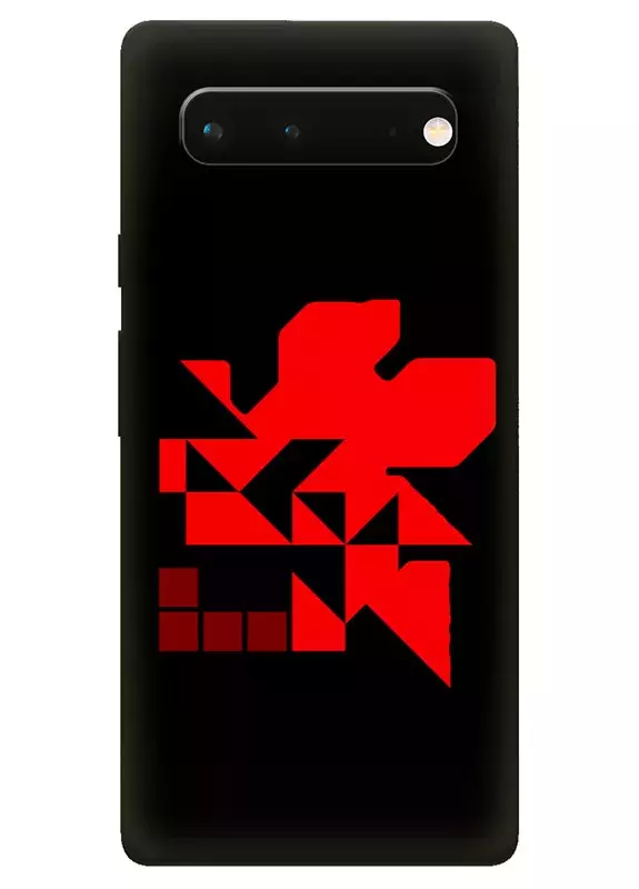 Чехол для Google Pixel 6A - Евангелион Evangelion NERV Red Logo вектор-арт 
