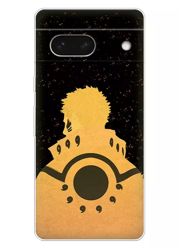 Pixel 7A чехол - Naruto and Boruto, Наруто Узумаки граффити-арт крупным планом