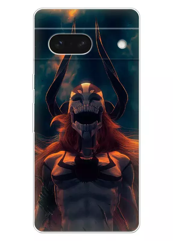 Google Pixel 7A чехол - Блич Bleach ярость Ичиго Куросаки в маске с рогами