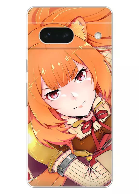 Google Pixel 7A чехол - Восхождение Героя Щита The Rising of the Shield Hero уверенная Рафталия крупным планом