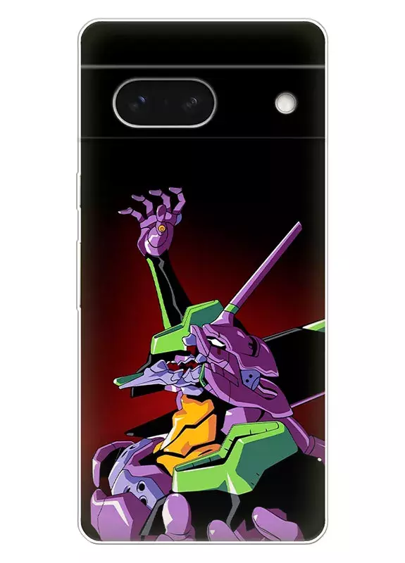 Чехол для Google Pixel 7A - Евангелион Evangelion Unit-01 стремится в бой