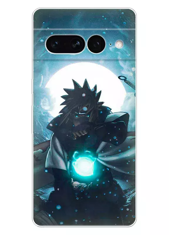 Pixel 7 Pro чехол - Naruto and Boruto энергетический боевой шар Минато Намикадзэ в ночи
