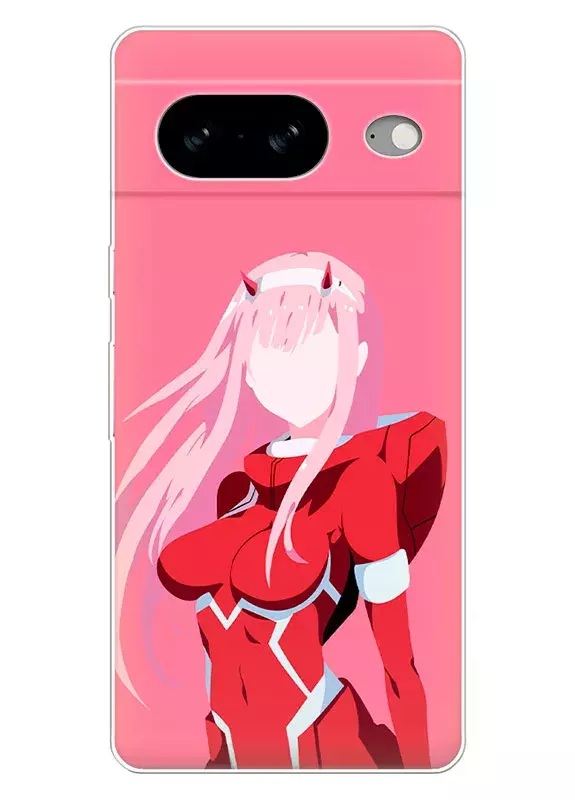 Бампер для Google Pixel 8 - Милый во Франксе Darling in the Franxx Код 002 вектор-арт