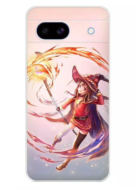 Бампер для Google Pixel 8A - Коносуба KonoSuba Мегумин творит магию
