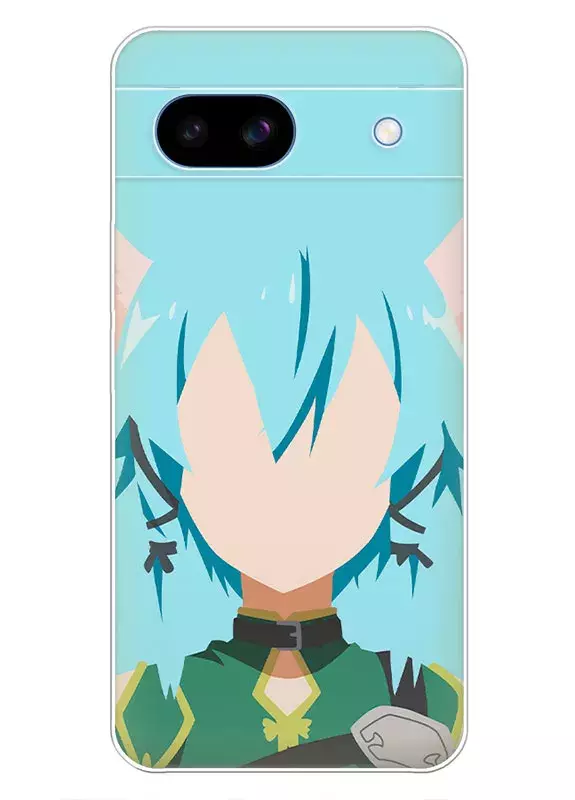 Pixel 8A чехол - Мастера Меча Онлайн Sword Art Online SAO Синон крупным планом вектор-арт