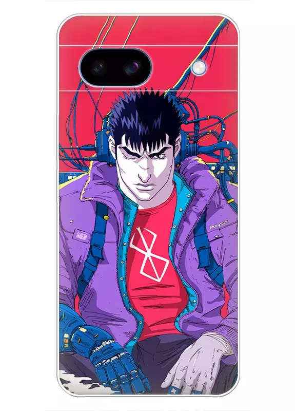 Google Pixel 8A чехол - Берсерк Бэрусэруку Berserk Beruseruku Гатс подзаряджается