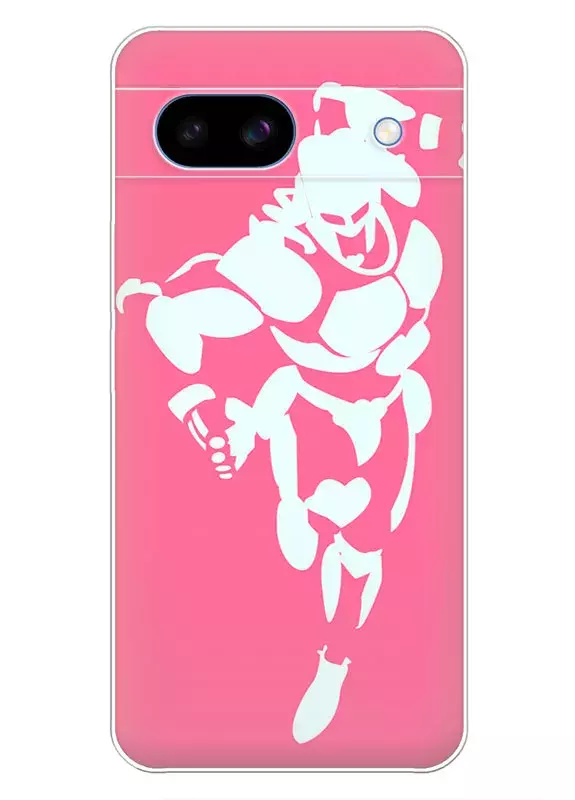 Чехол для Google Pixel 8A - Невероятные приключения ДжоДжо JoJo’s Bizarre Adventure стенд Crazy Diamond в атаке вектор-арт