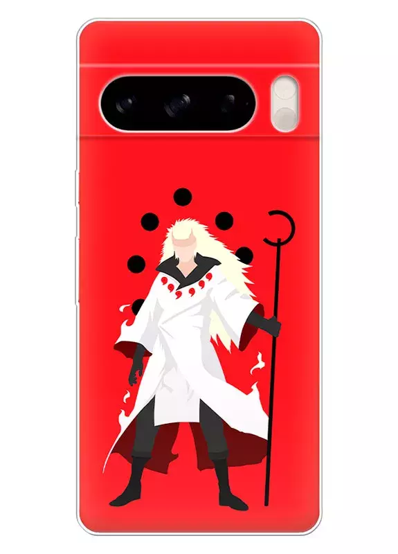 Чехол для Google Pixel 8 Pro - Наруто и Боруто Naruto and Boruto Мадара Учиха во весь рост вектор-арт