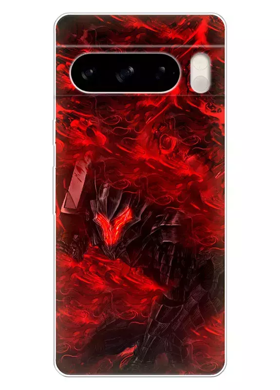 Google Pixel 8 Pro чехол - Берсерк Бэрусэруку Berserk Beruseruku красная защита