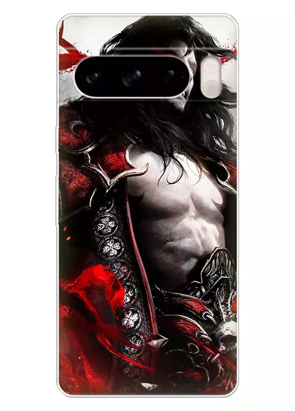 Чехол для Google Pixel 8 Pro - Кастлвания Castlevania красная ярость Дракулы
