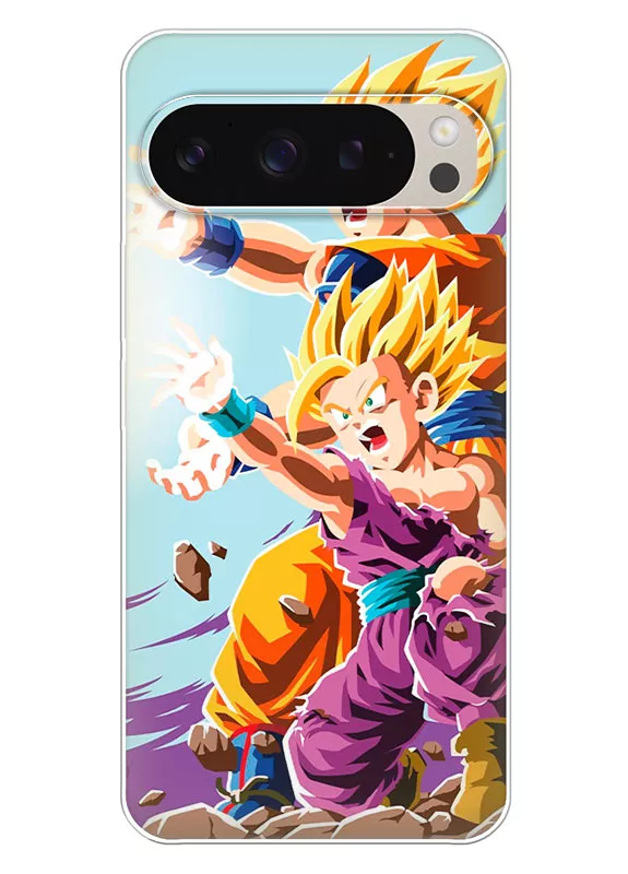 Чехол для Google Pixel 9 Pro - Жемчуг дракона Драгонболл Dragon Ball ярость атаки желтого Сон Гоку