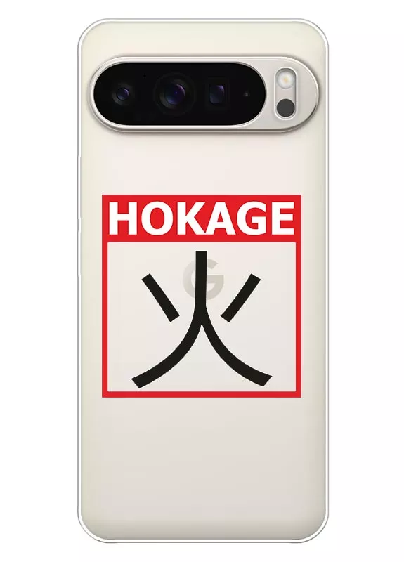 Чехол для Google Pixel 9 Pro XL - Naruto Hokage Logo, прозрачный силикон
